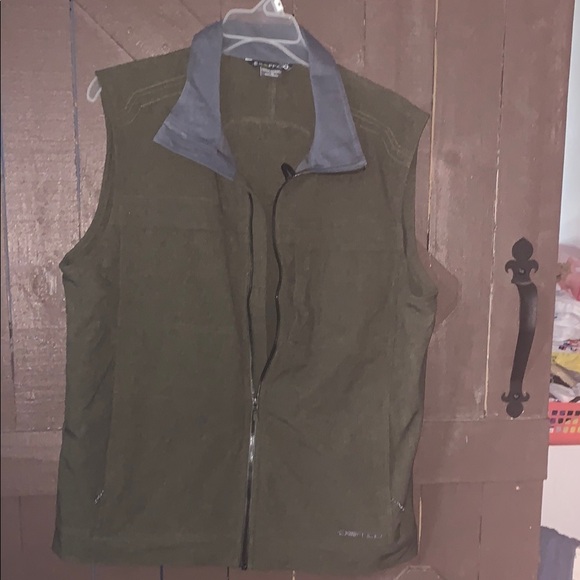 Exofficio Green and Gray Quilted Vest for Outdoor Adventures - Picture 1 of 5